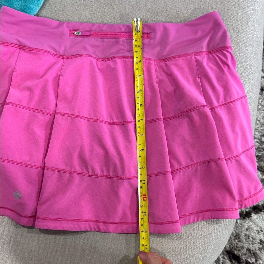 lululemon athletica sonic Pink Pace Rival Mid-Rise Skirt size 8 - Picture 7 of 7